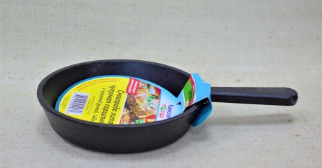 Сковорода литая порционная с чугунной ручкой 145х30 мм
